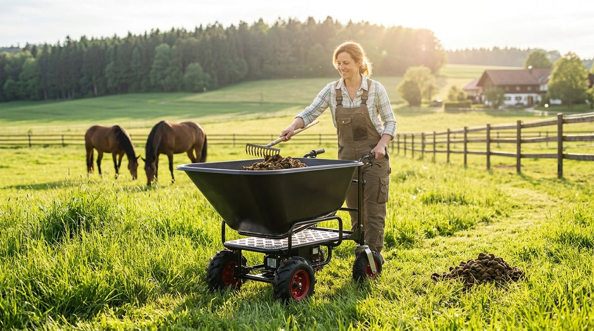 Mood: Pferdeweide richtig abäppeln - so gehts leicht!