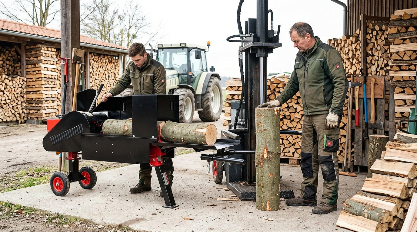 Holzspalter stehend oder liegend kaufen: Was ist besser?