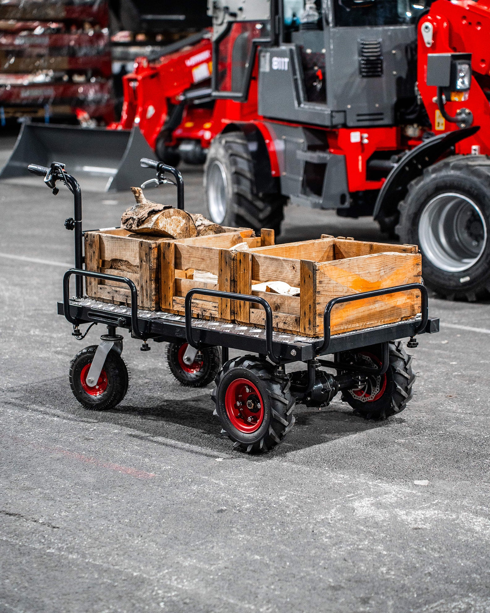 Elektrische Schubkarre "Edmonton Plus", Motorschubkarre, 250 kg Ladekapazität
