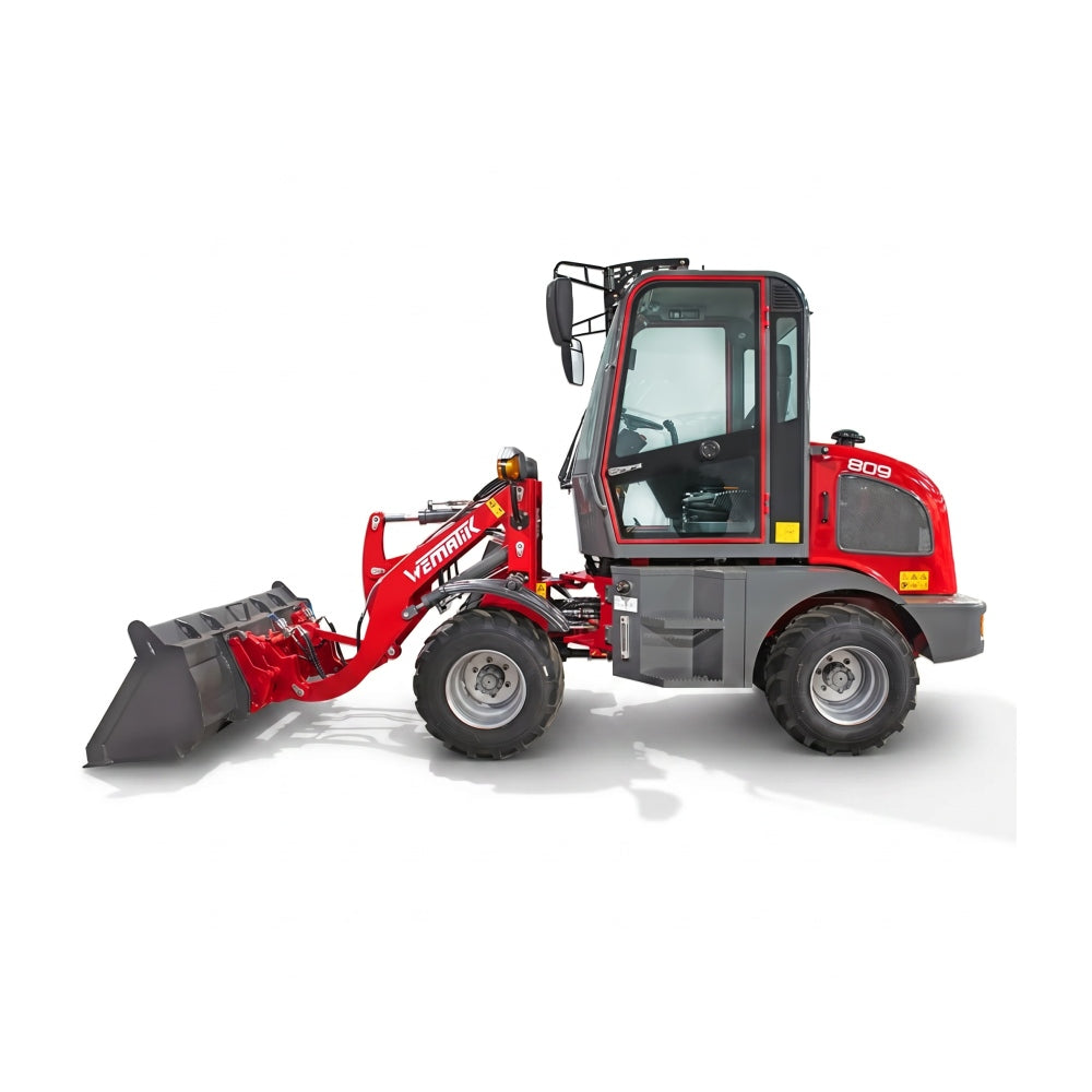 Radlader "809", Hoflader, Kompaktlader mit Vollkabine und 800 kg Hubkraft