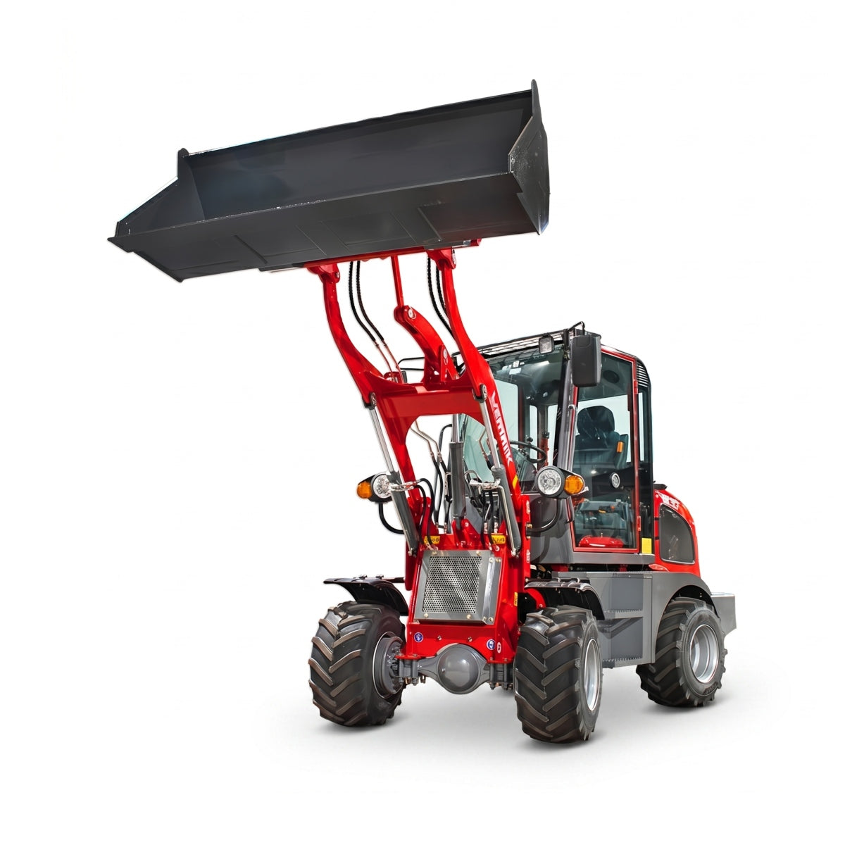 Radlader "809", Hoflader, Kompaktlader mit Vollkabine und 800 kg Hubkraft