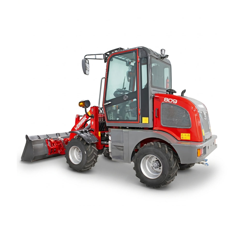 Radlader "809", Hoflader, Kompaktlader mit Vollkabine und 800 kg Hubkraft