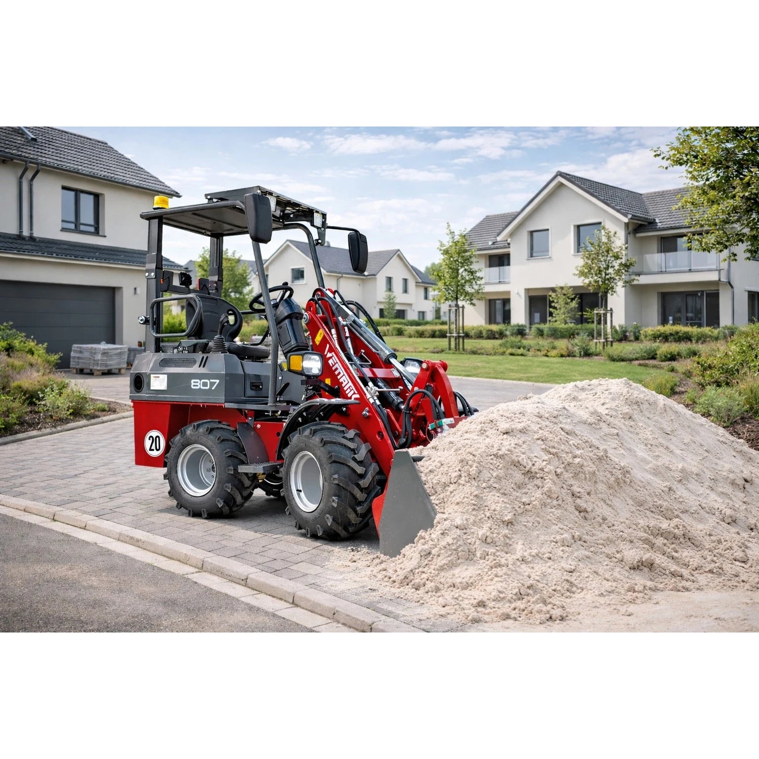 Radlader 807 Plus Hoflader, 700 kg Hubkraft, Euro-Aufnahme, Diesel