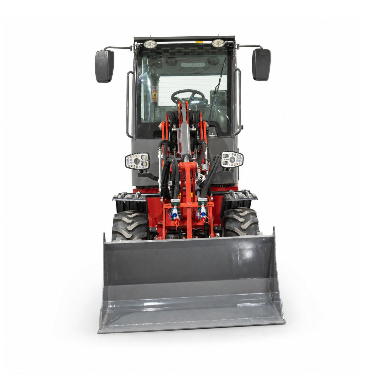 Elektroradlader 807E - geschlossene Kabine, 800 kg Hubkraft, Euro-Aufnahme