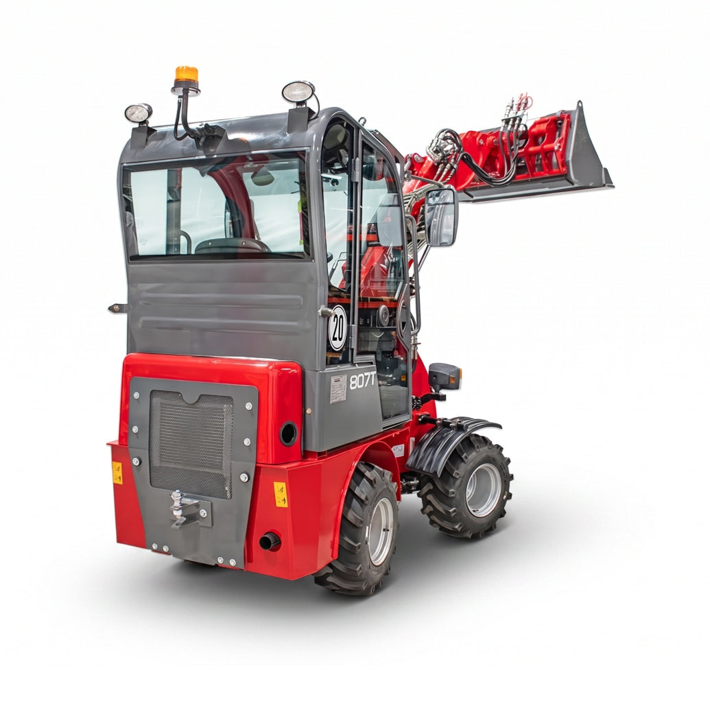 Teleskopradlader "807T Plus" Hoflader mit Kabine, 700 kg Hubkraft