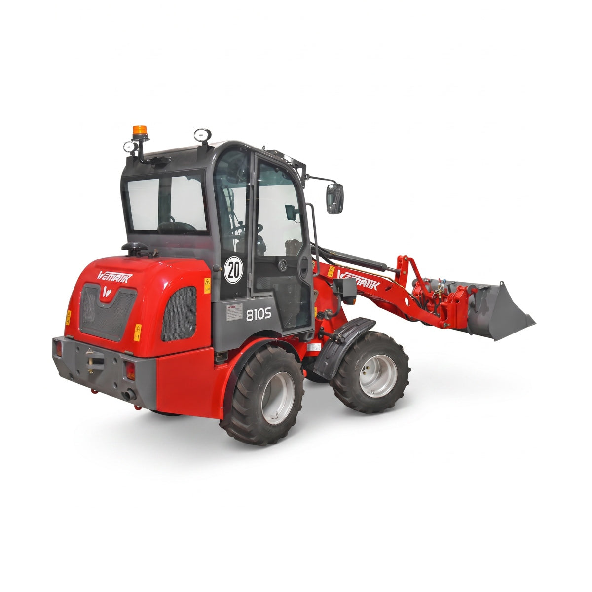 Radlader "810S Plus", Hoflader mit Vollkabine und 900 kg Hubkraft