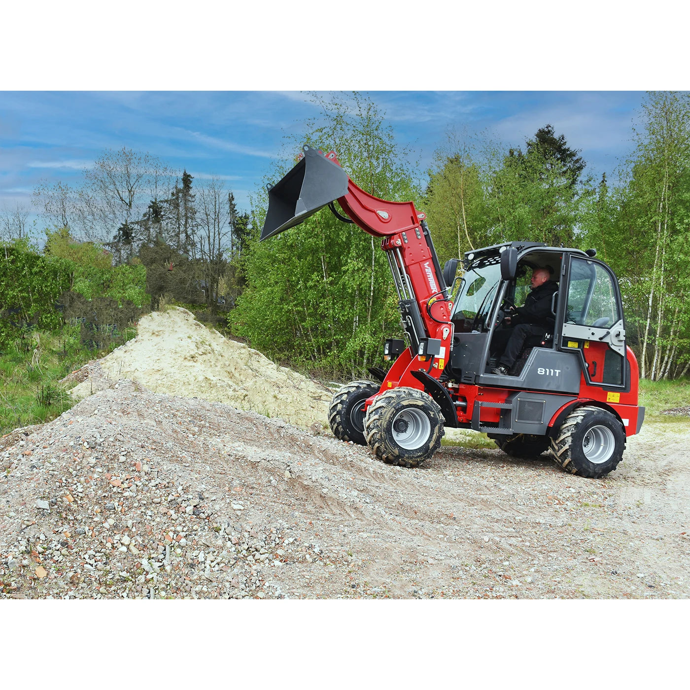 Teleskopradlader "811T Plus" Hoflader, 1000 kg Hubkraft, Euro-Aufnahme