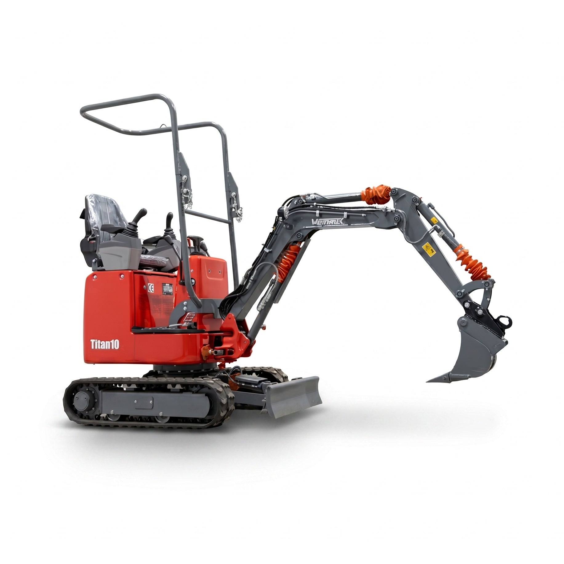 Minibagger "Titan 10", 1010 kg Gesamtgewicht, 7,2 kW, Teleskop-Fahrwerk