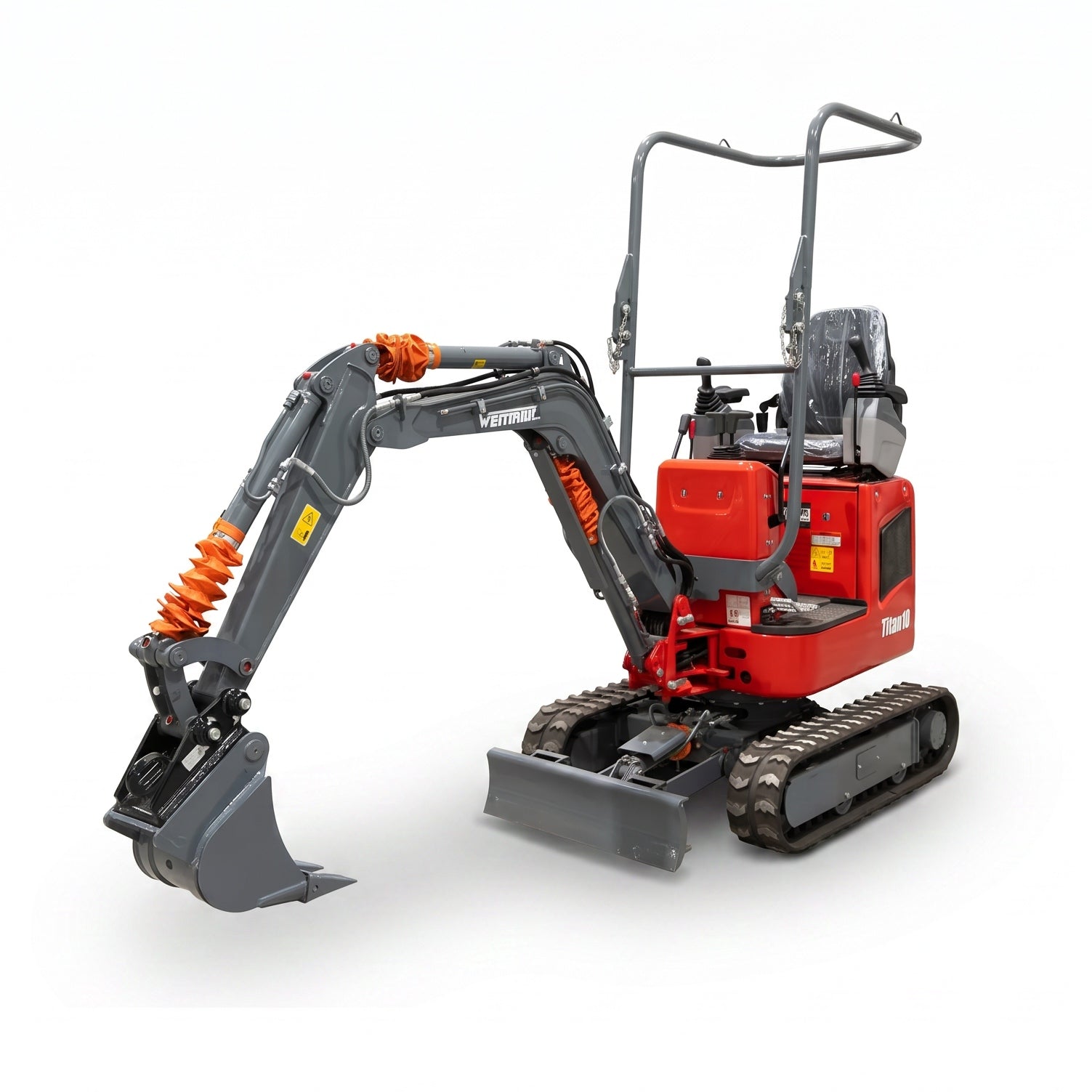 Minibagger "Titan 10", 1010 kg Gesamtgewicht, 7,2 kW, Teleskop-Fahrwerk
