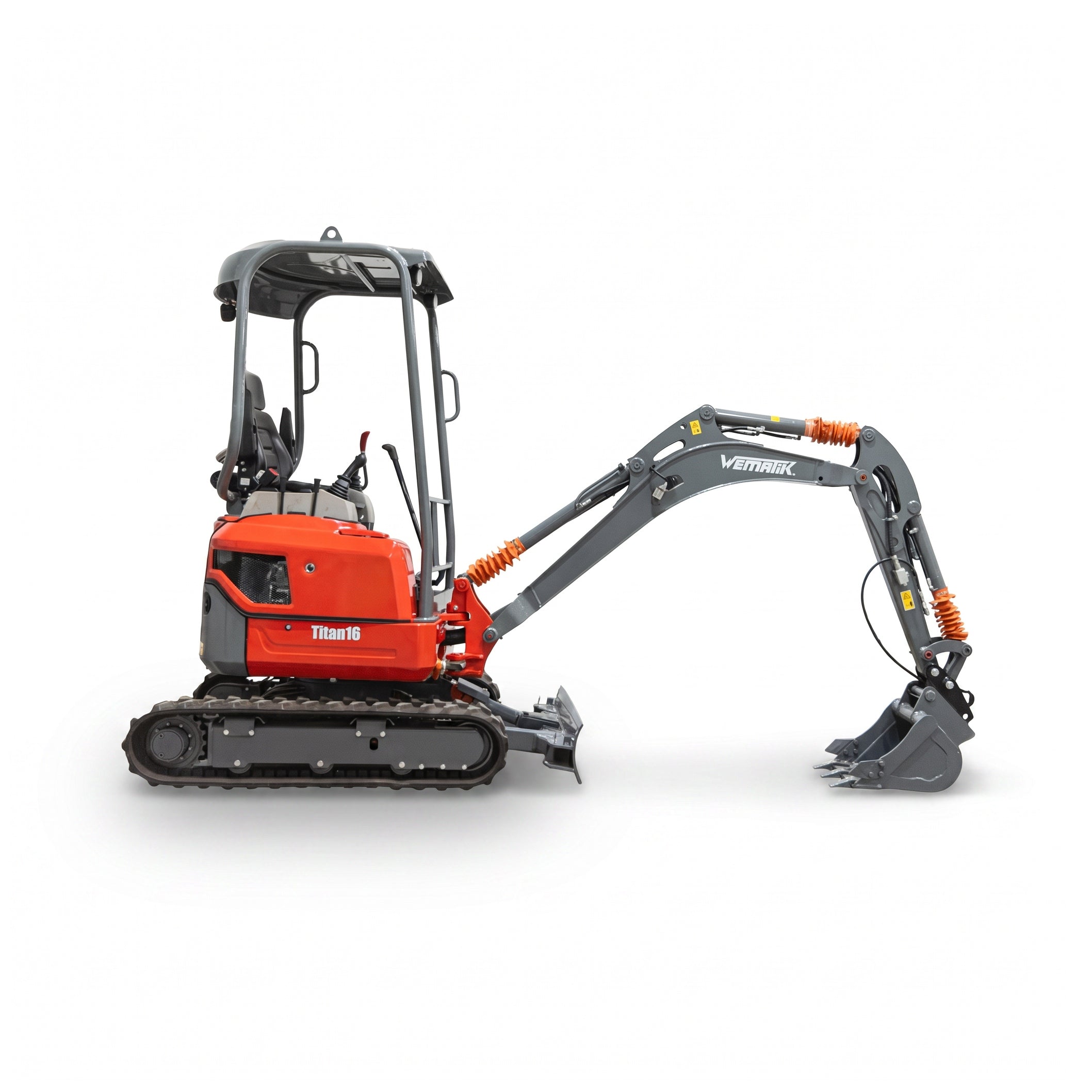 Minibagger "Titan 16", 1700 kg Gesamtgewicht, 11,8 kW, Teleskop-Fahrwerk