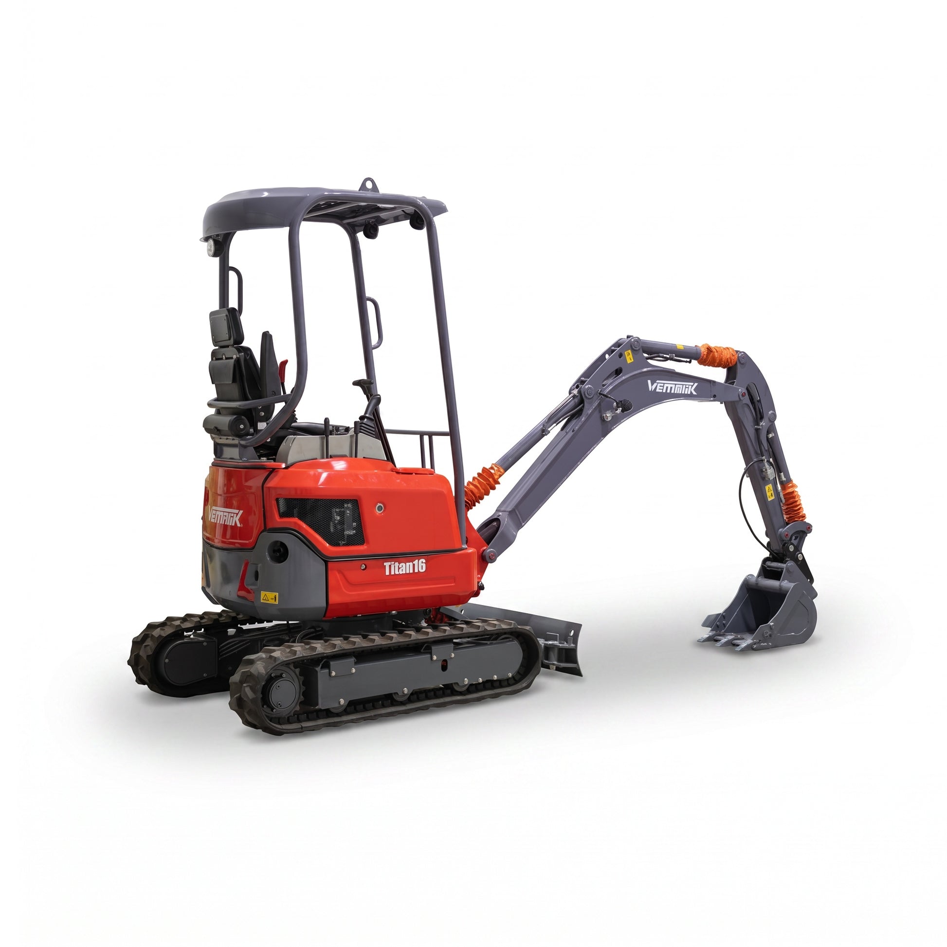 Minibagger "Titan 16", 1700 kg Gesamtgewicht, 11,8 kW, Teleskop-Fahrwerk