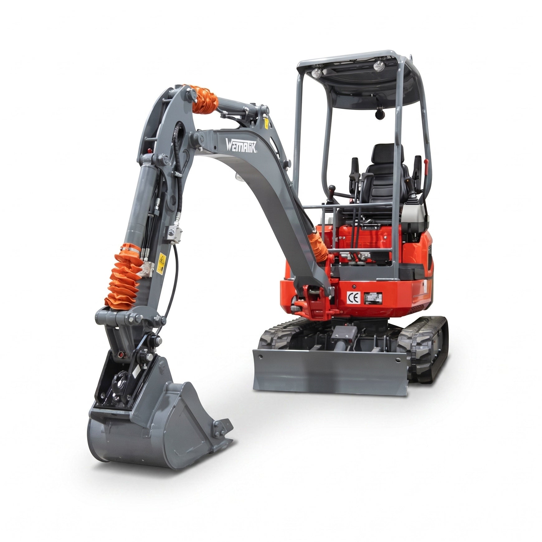 Minibagger "Titan 16", 1700 kg Gesamtgewicht, 11,8 kW, Teleskop-Fahrwerk
