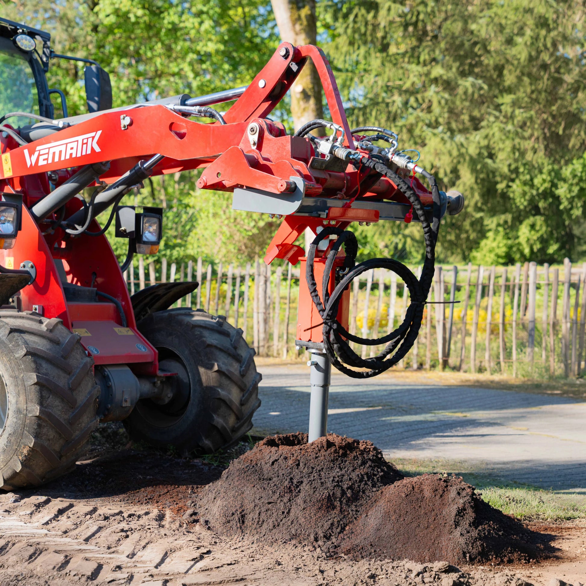 Erdbohrer für Minibagger, Anbaugerät mit Durchmesser300 mm