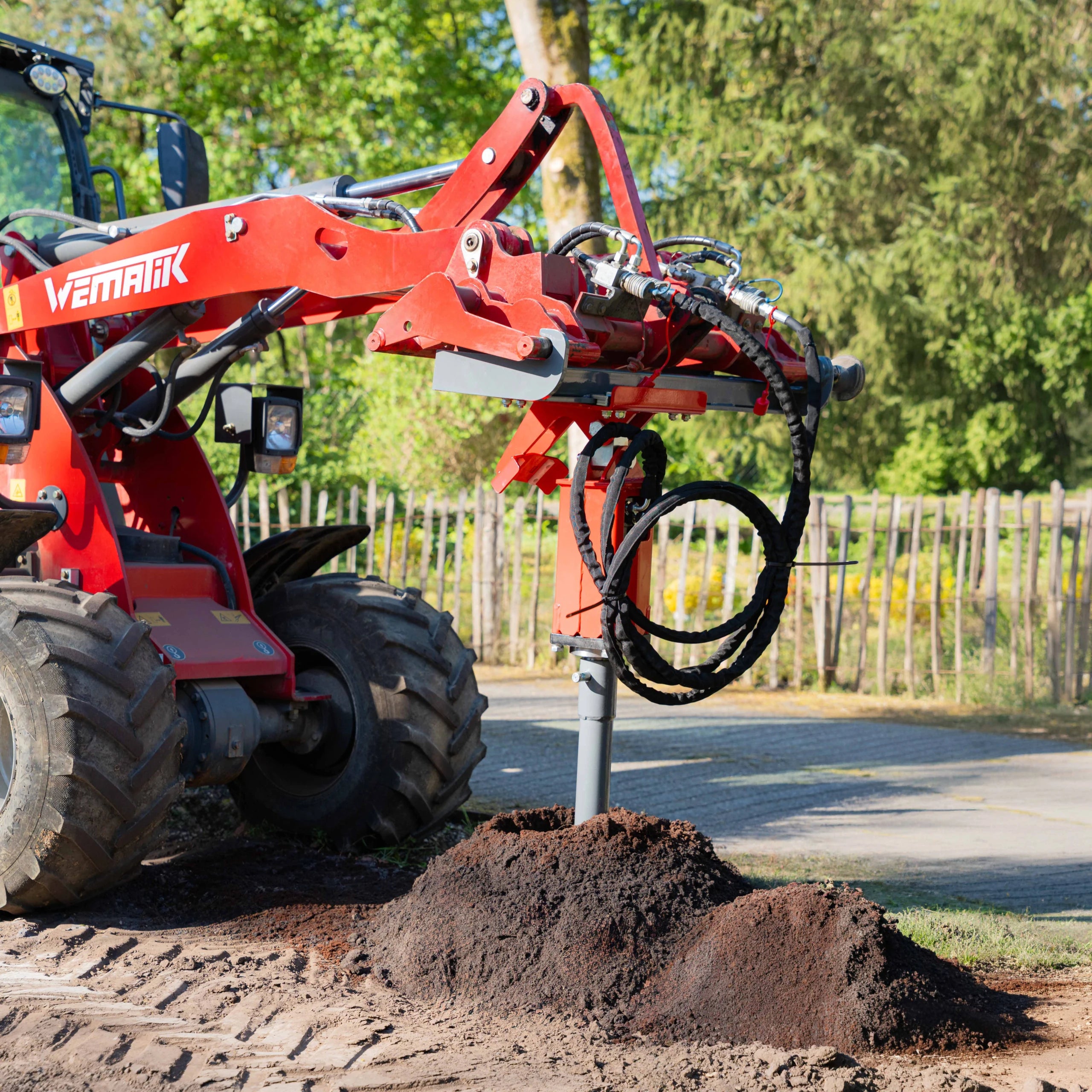 Erdbohrer für Minibagger, Anbaugerät mit Durchmesser300 mm