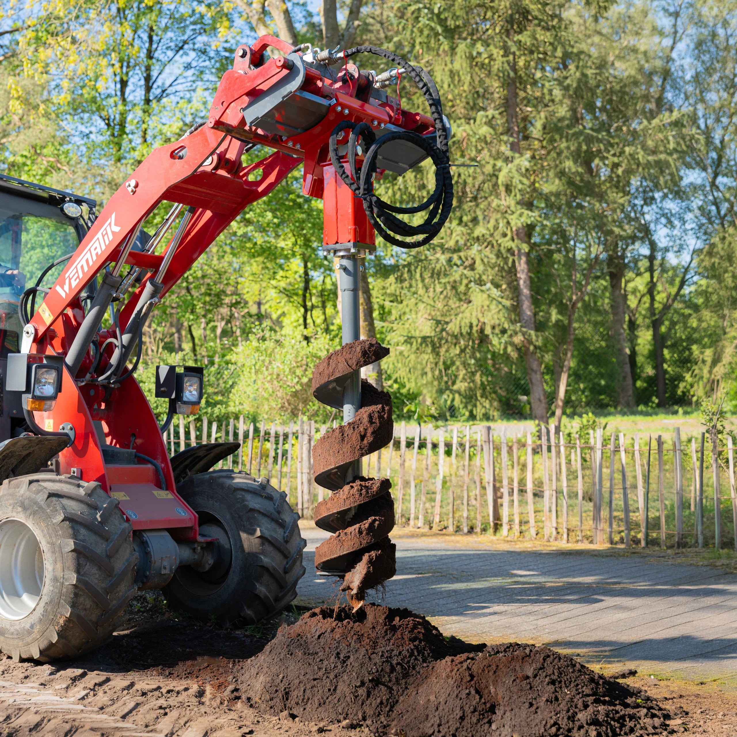 Erdbohrer für Minibagger, Anbaugerät mit Durchmesser300 mm