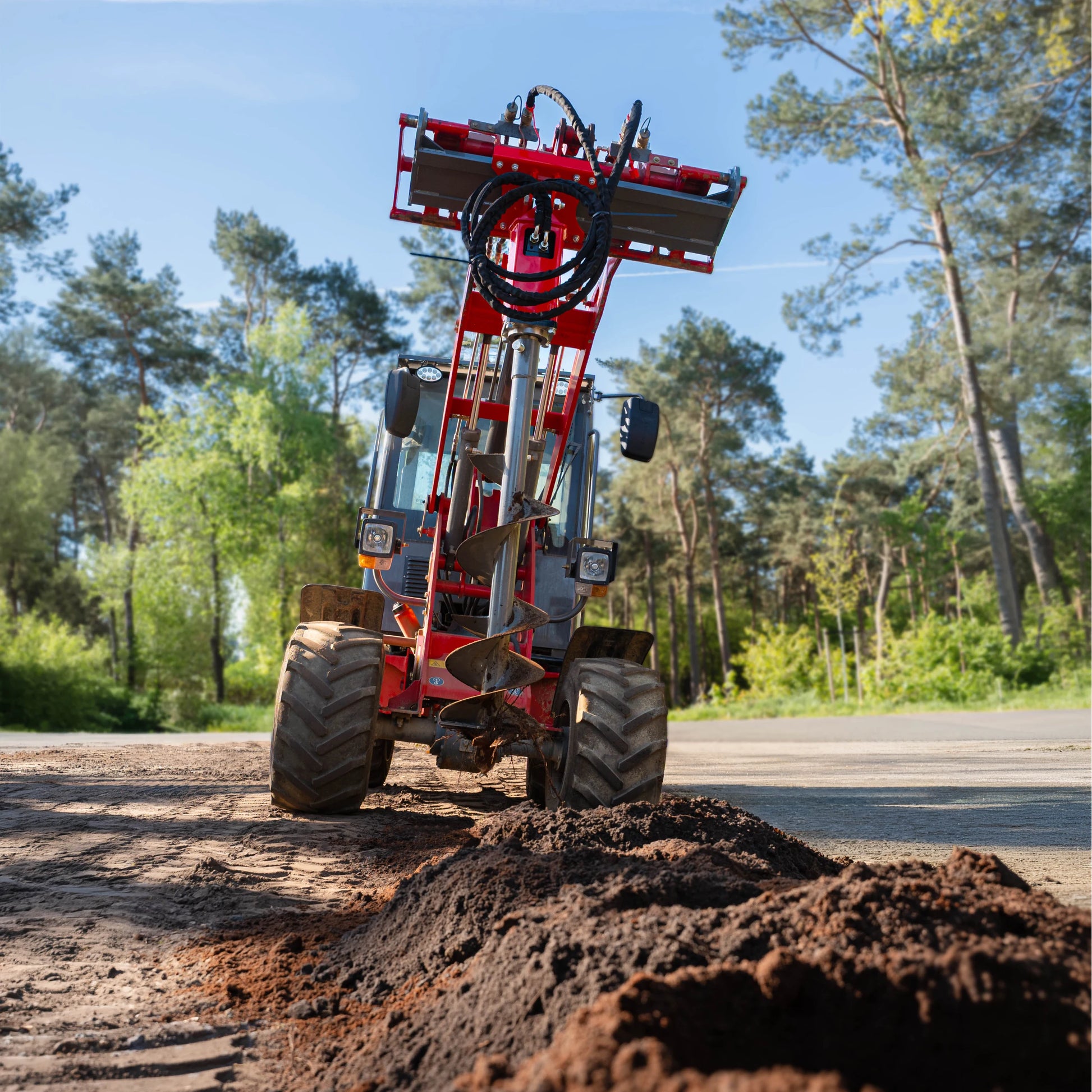 Erdbohrer für Minibagger, Anbaugerät mit Durchmesser300 mm