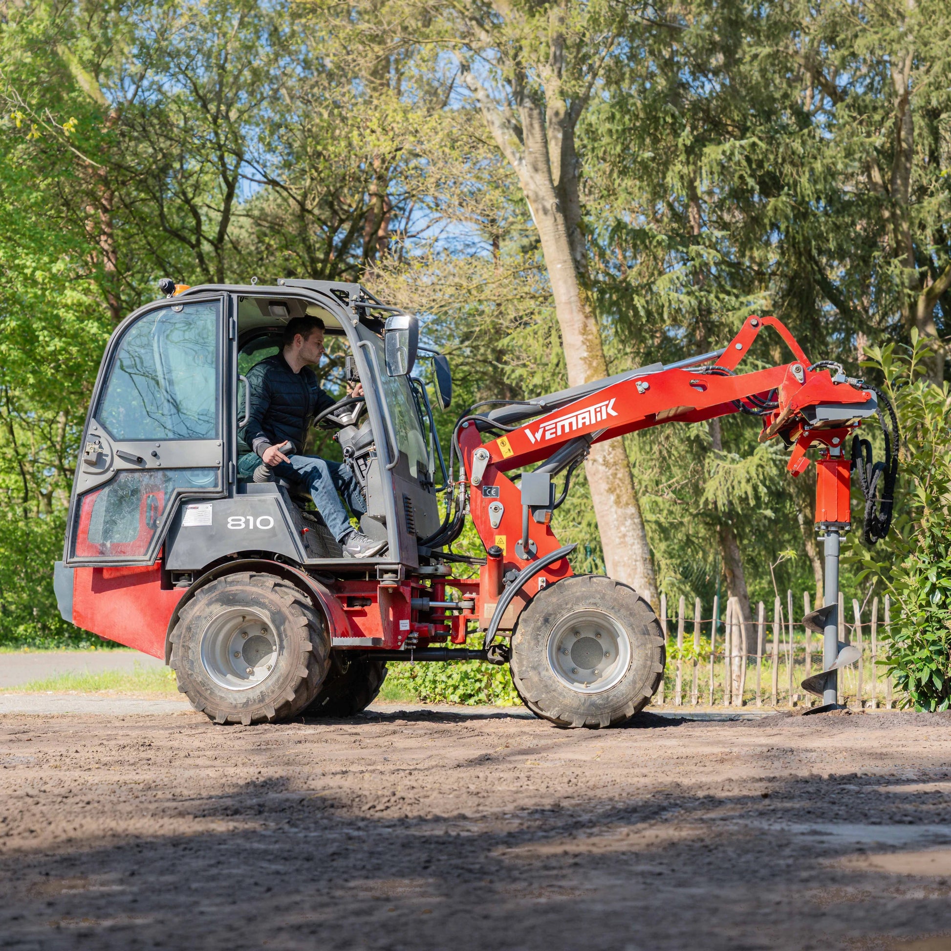 Erdbohrer für Minibagger, Anbaugerät mit Durchmesser300 mm