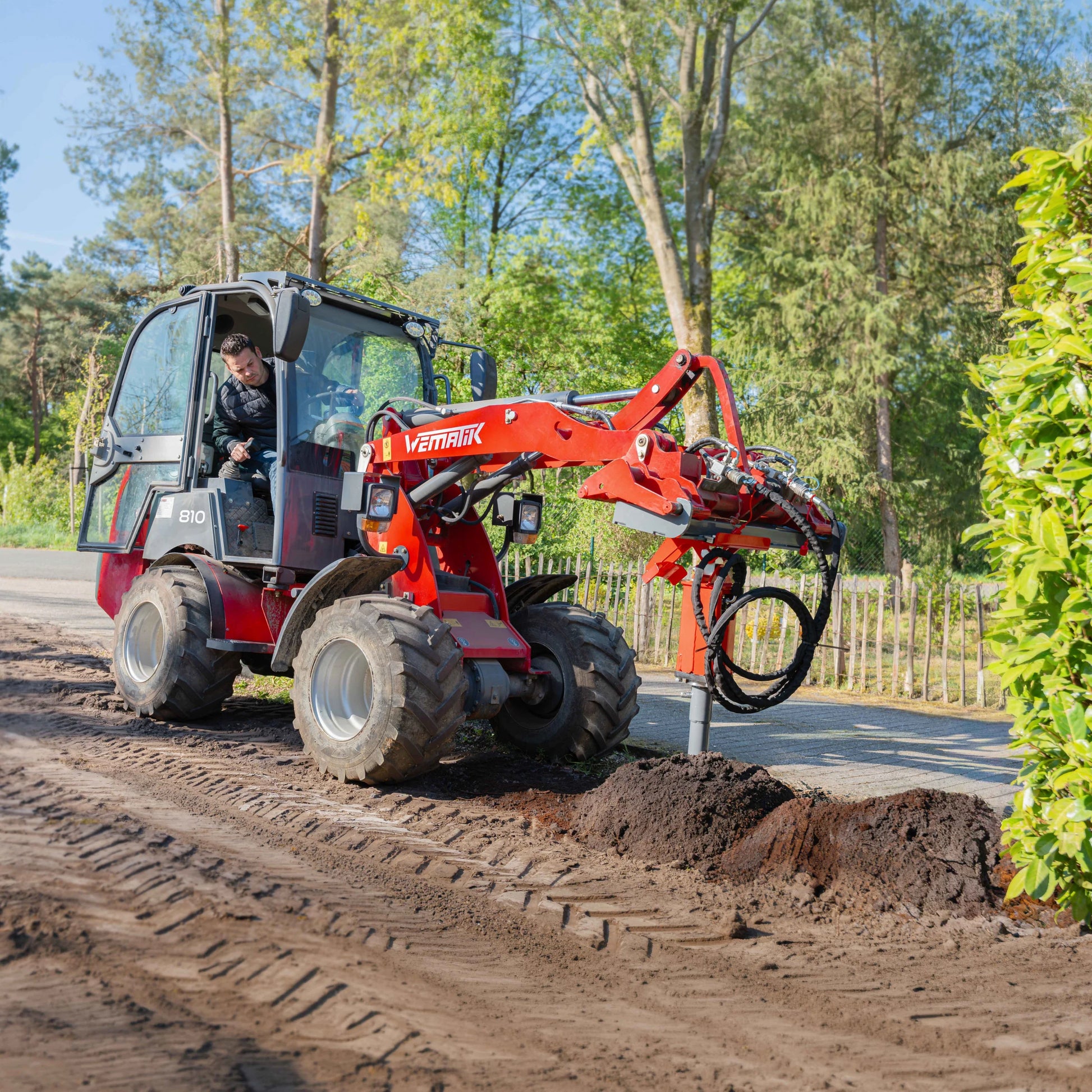 Erdbohrer für Minibagger, Anbaugerät mit Durchmesser300 mm
