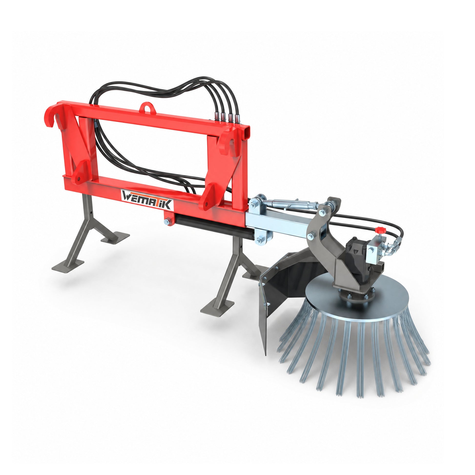 Wildkrautbürste hydraulisch, Euro-Aufnahme, 0,7 m Arbeitsbreite, 18 PS