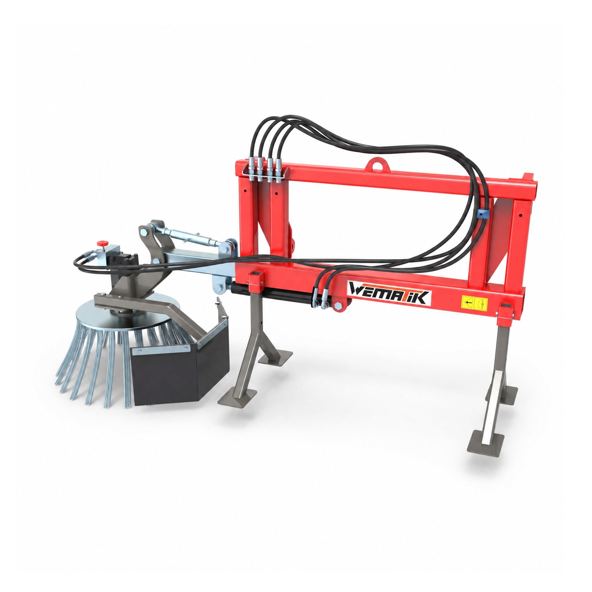 Wildkrautbürste hydraulisch, Euro-Aufnahme, 0,7 m Arbeitsbreite, 18 PS