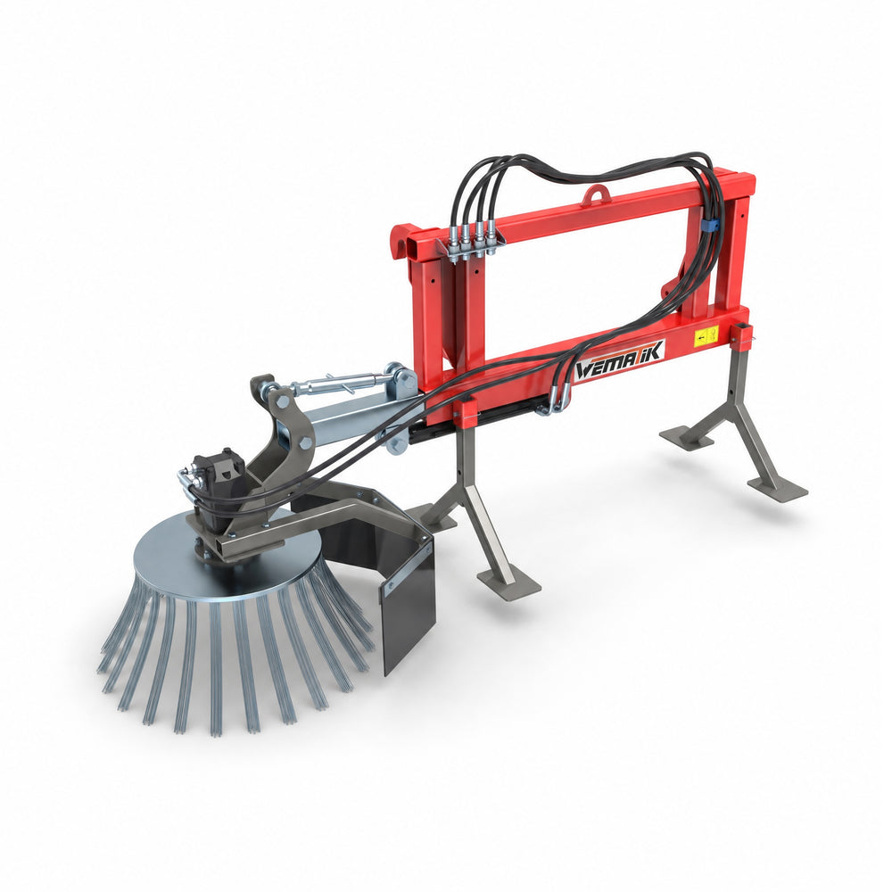 Wildkrautbürste hydraulisch, Euro-Aufnahme, 0,7 m Arbeitsbreite, 18 PS