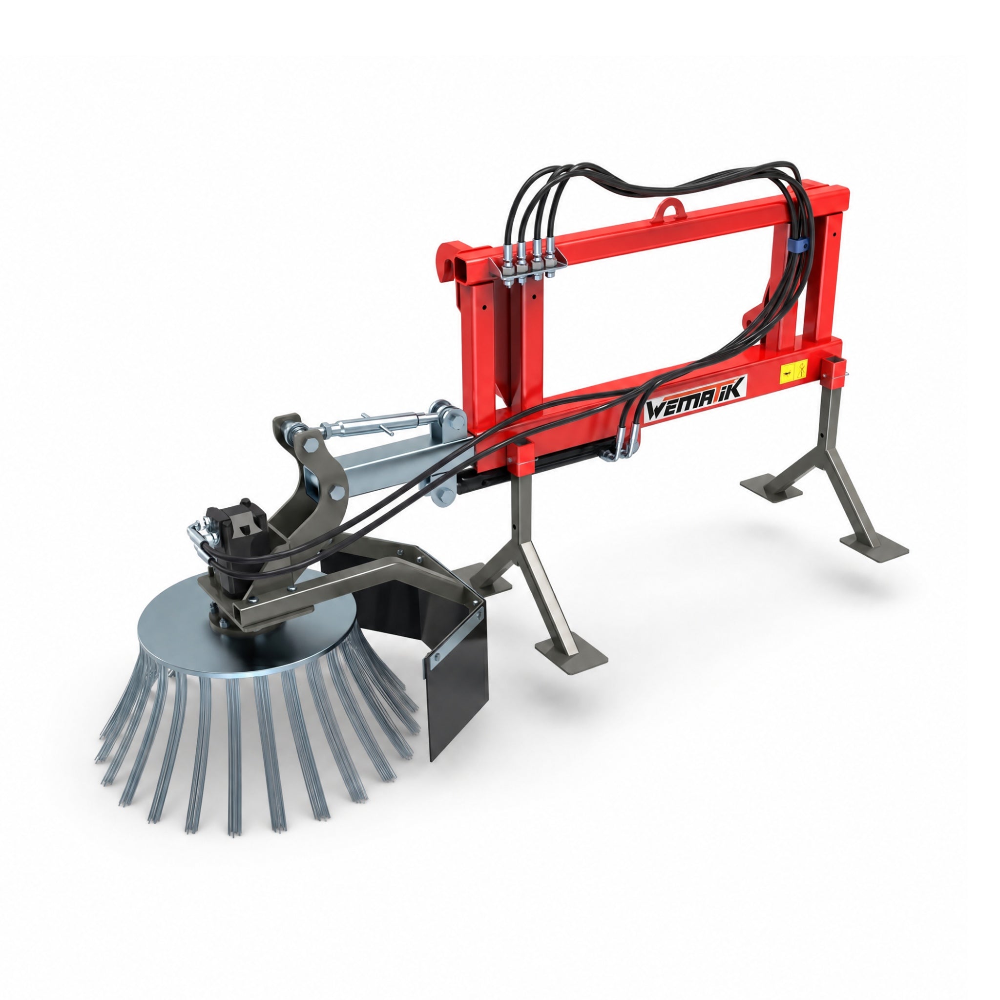 Wildkrautbürste hydraulisch, Euro-Aufnahme, 0,7 m Arbeitsbreite, 18 PS