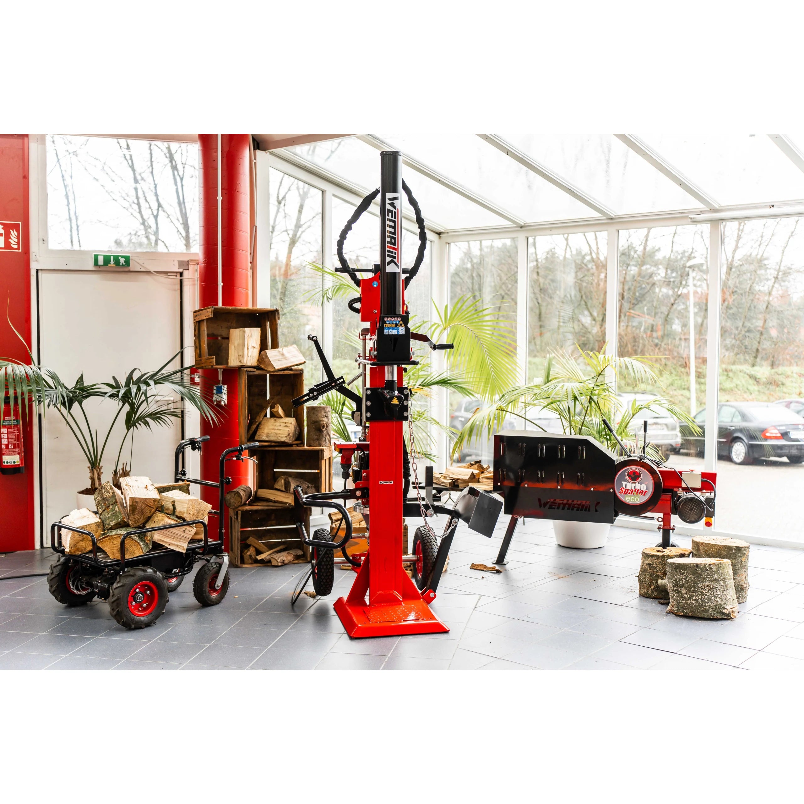 Wematik Holzspalter "Stockholm" - 22t Spaltkraft, 400V, 1100 mm Spaltlänge