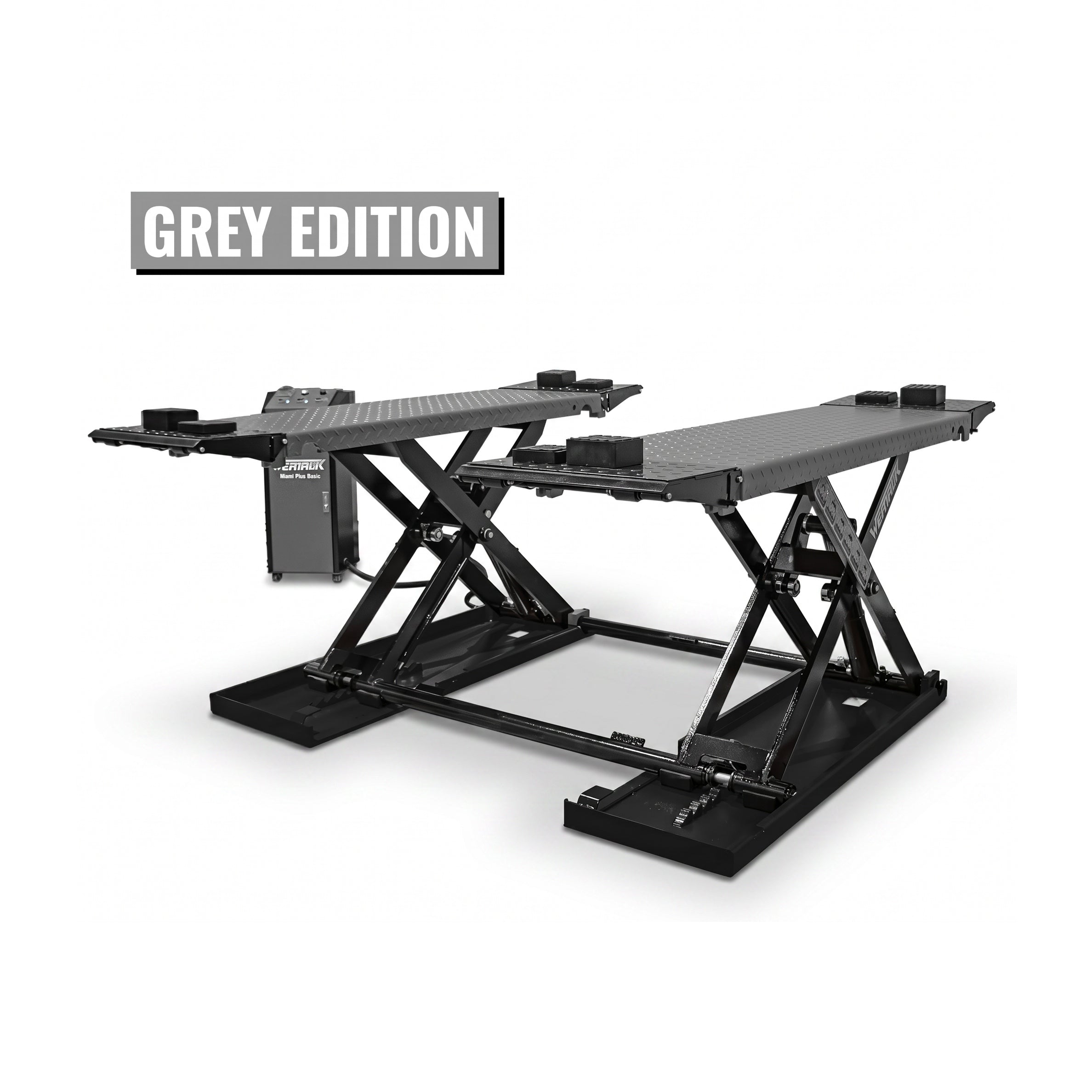 Scherenhebebühne "Miami Plus Basic" Grey Edition, 3500 kg Hubkraft, 230V, fahrbar