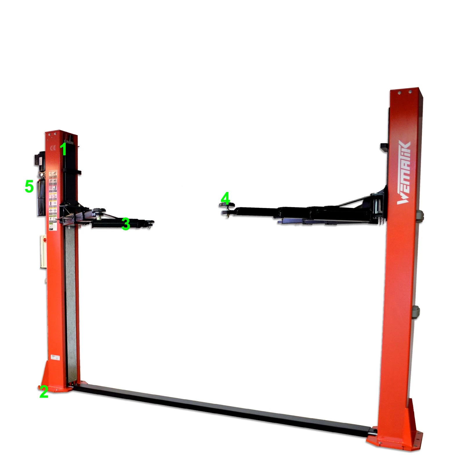 2-Säulen-Hebebühne "New Jersey" 5,5t, 230V, elektromagnetische Verriegelung