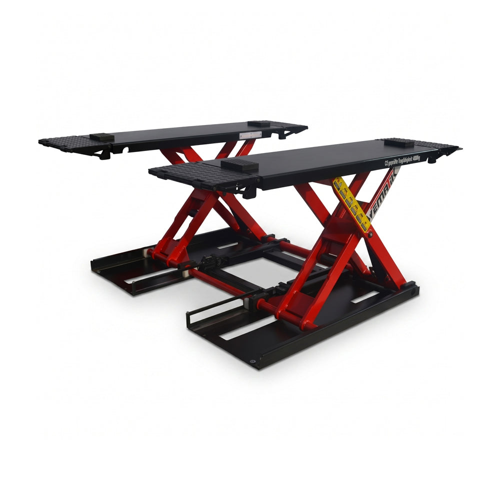 Scherenhebebühne "San Francisco Plus 2.0" - 4000 kg Hubkraft, Fahrwerk