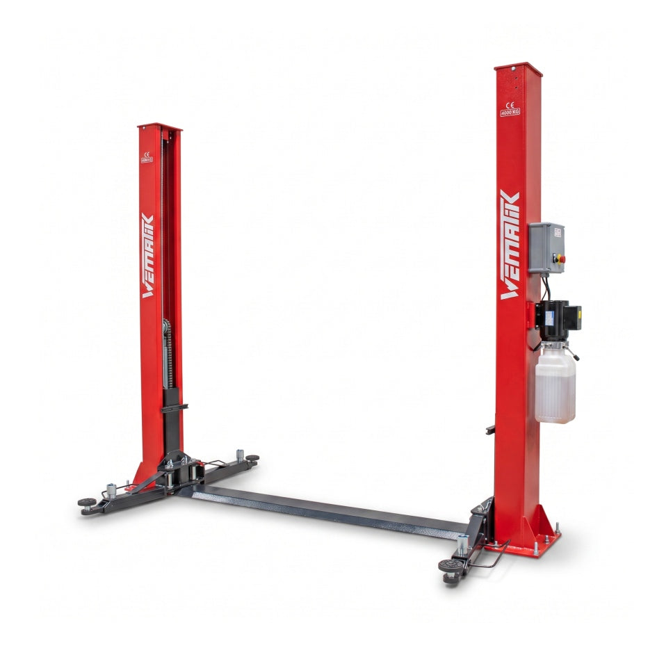 2-Säulen-Hebebühne "New Jersey", 4t Hubkraft, 230V, elektromagnetisch