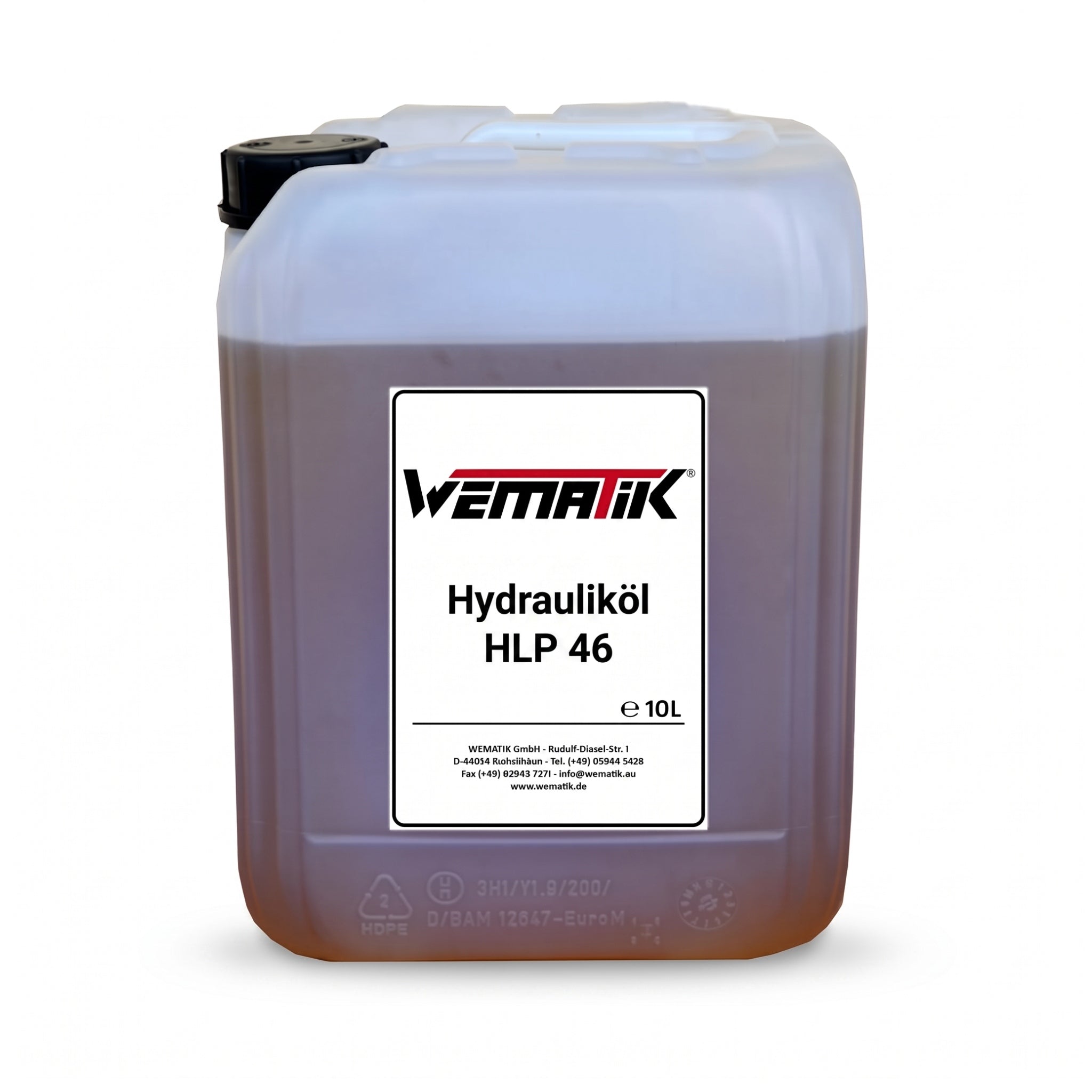Hydrauliköl HLP 46, 10 Liter Menge im Kanister