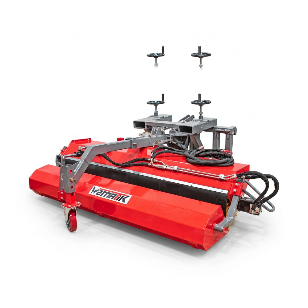 Anbau-Kehrmaschine "Canberra 180" - 1,8 m Arbeitsbreite, Euro-Aufnahme, Staplerzinken