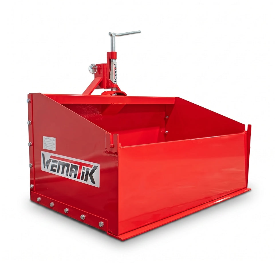 Heckcontainer "Albury 120", Heckmulde, Transportbox, 3-Punkt-Aufnahme Kat. 1