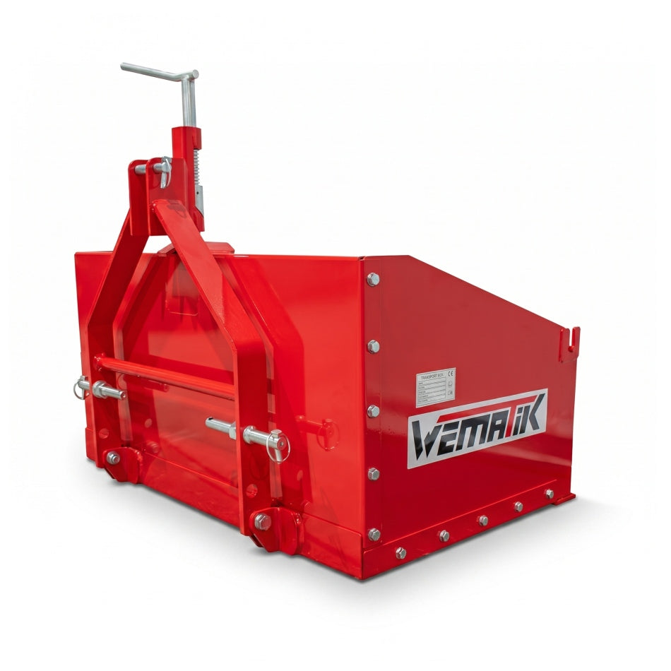 Heckcontainer "Albury 120", Heckmulde, Transportbox, 3-Punkt-Aufnahme Kat. 1
