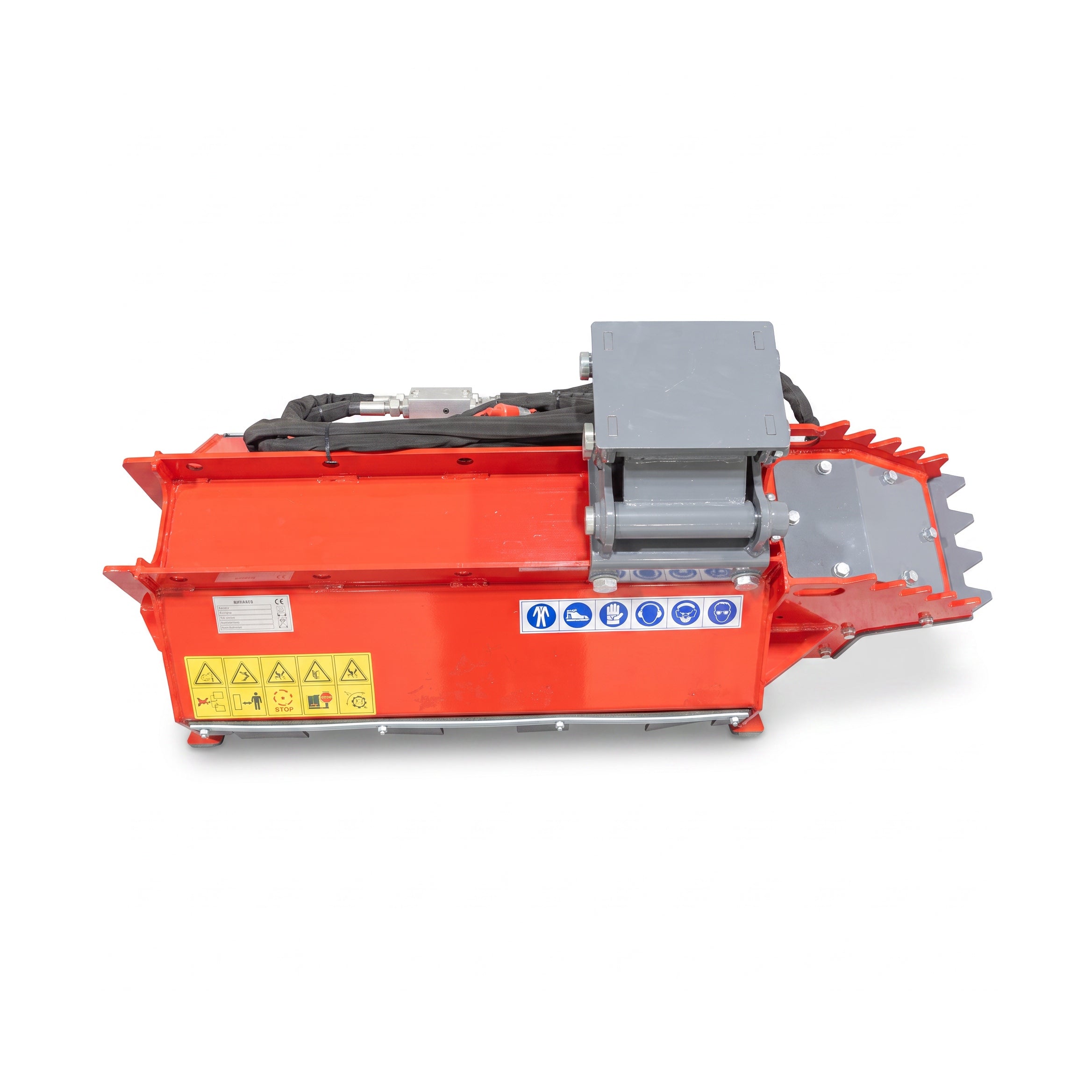 Baggermulcher 80 cm, Schlegelmulcher mit Y-Messer, Hydraulikantrieb