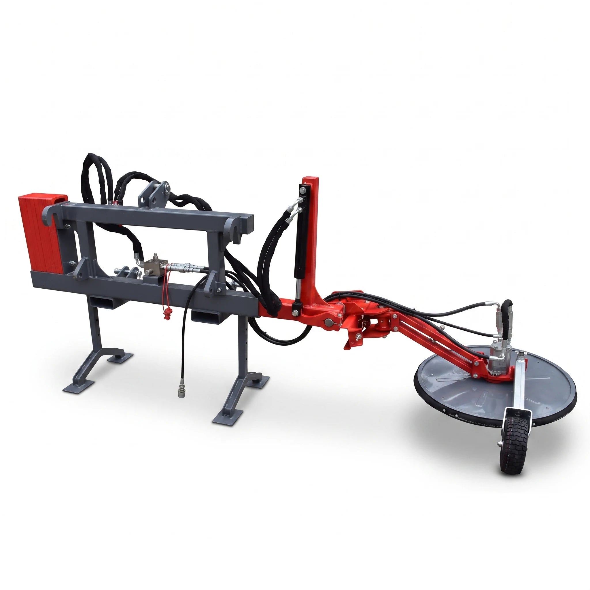 Zaunmäher mit Euroaufnahme, hydraulischer Antrieb, 80 cm Arbeitsbreite