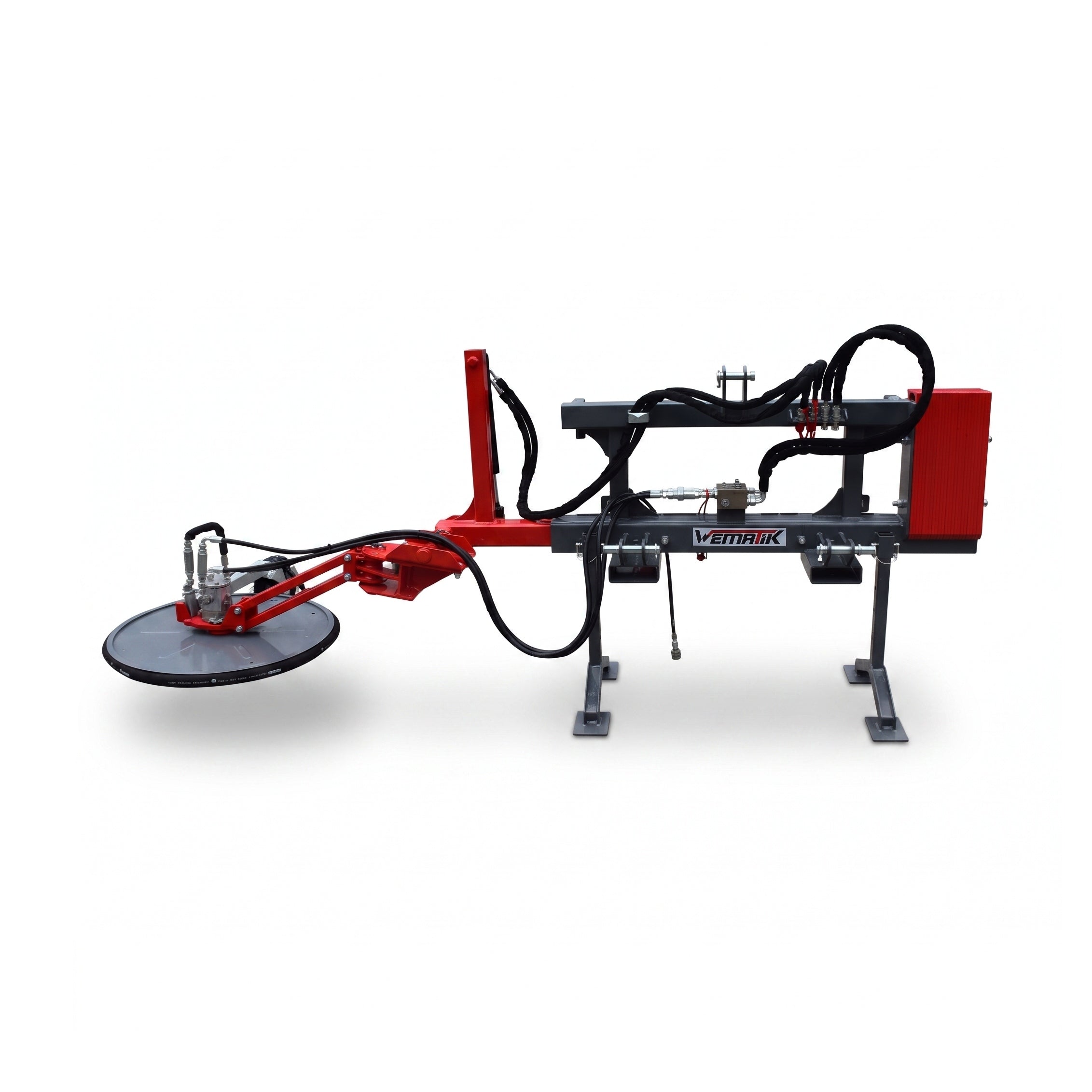 Zaunmäher mit Euroaufnahme, hydraulischer Antrieb, 80 cm Arbeitsbreite