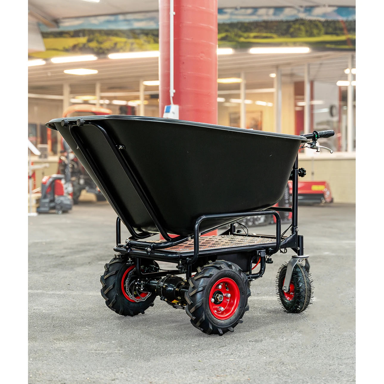 Elektrische Schubkarre "Regina", 250 kg Ladekapazität, Akku-Betriebszeit 7 Std.