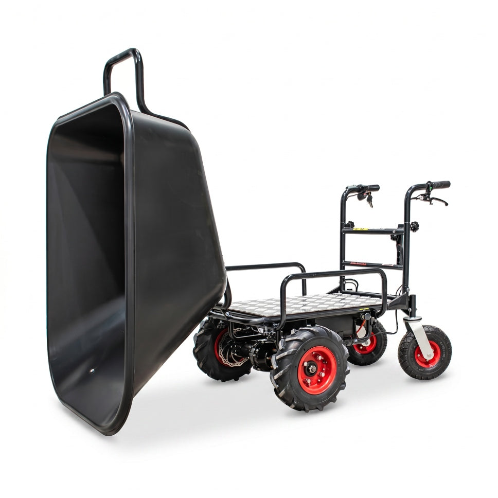Elektrische Schubkarre "Regina", 250 kg Ladekapazität, Akku-Betriebszeit 7 Std.
