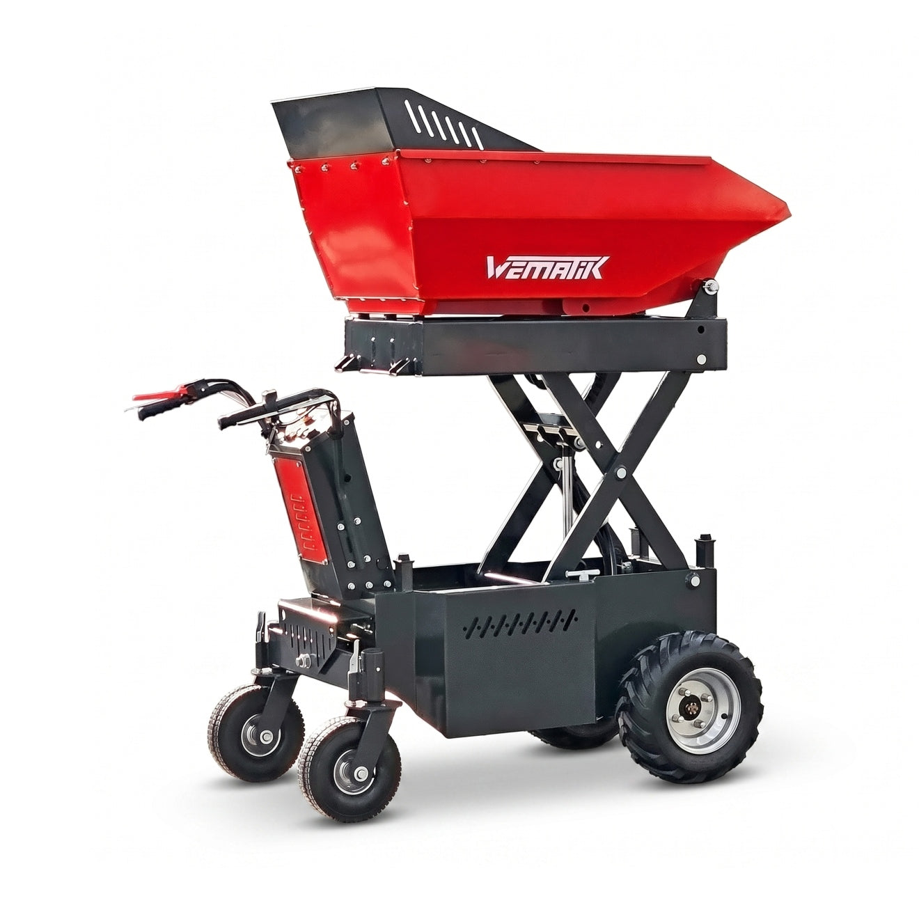Elektrische Schubkarre "Victoria Pro", 500 kg Hubkraft, Pendelachse, 1 kW