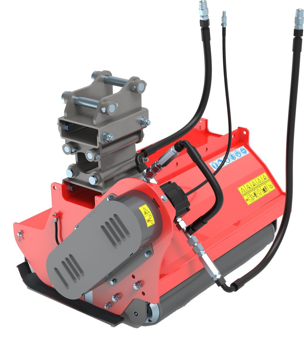Baggermulcher "120", Schlegelmulcher für Bagger, 1,19 m Arbeitsbreite
