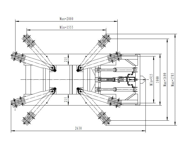 Scherenhebebühne "St. Louis" - 2700 kg Hubkraft, 1400 mm Hubhöhe, 230V