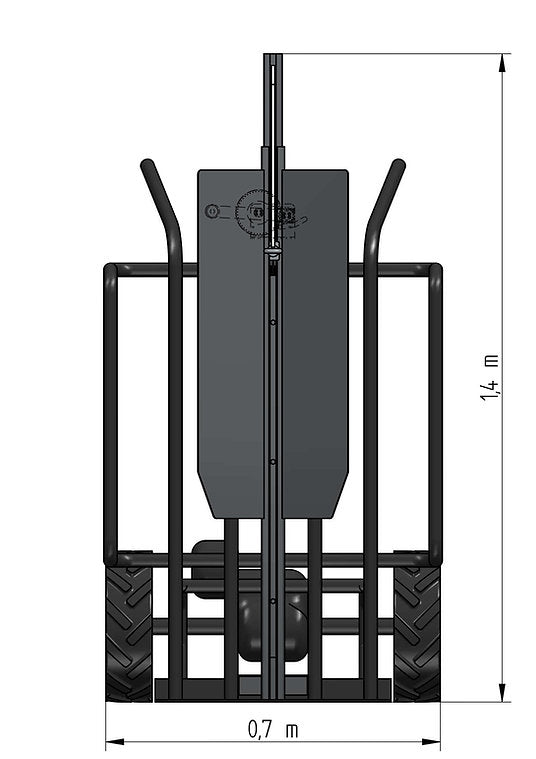 Wildbergehilfe "KirKon Wildlift" für elektrische Sackkarre "Brandon"