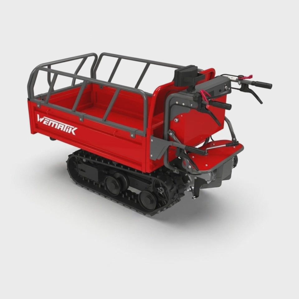 Video laden: Elektro-Raupendumper WED 220Li- 220 kg Ladekapazität, 2 Stufen
