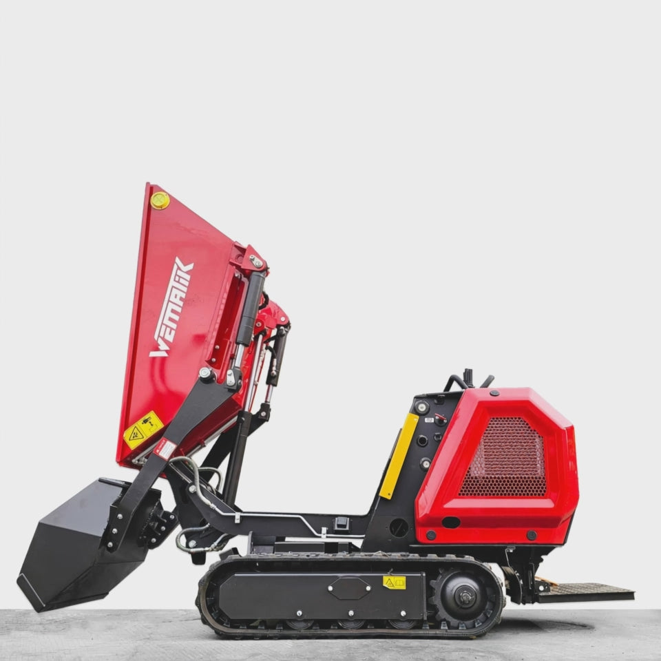 Video laden: Raupendumper "Thunder Bay Plus" mit Schaufel, 800 kg Hubkraft, 10,2 kW, Kubota
