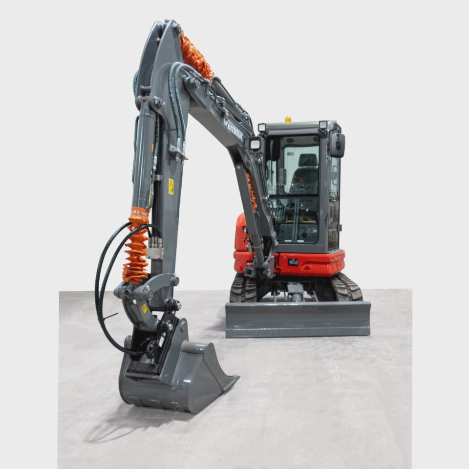 Video laden: Minibagger "Titan 25", 2650 kg Gesamtgewicht, 14,6 kW Motorleistung, Joystick
