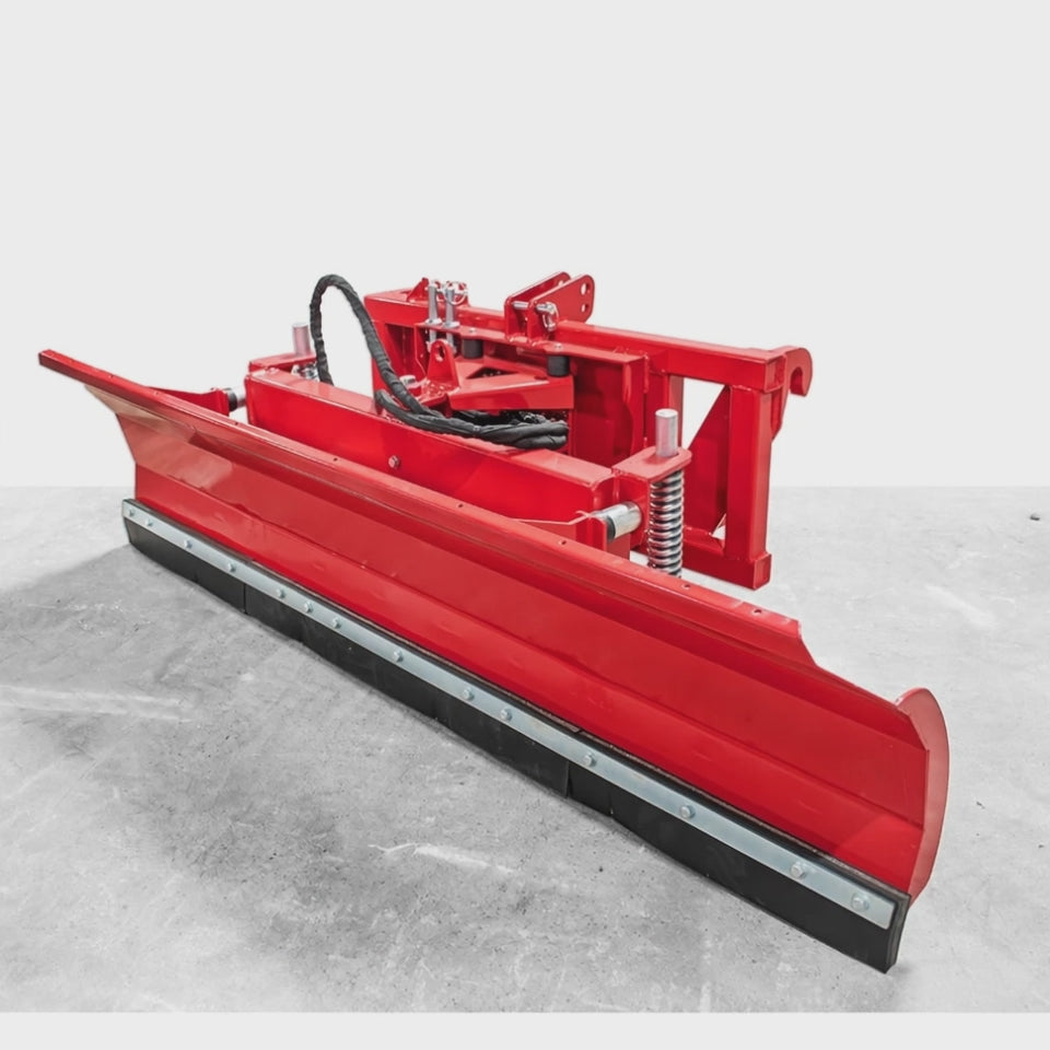Video laden: Schneeschild 1,8 m, Euro-Aufnahme, hydraulisch schwenkbar