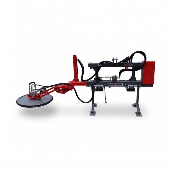 Zaunmäher mit Euroaufnahme, hydraulischer Antrieb, 80 cm Arbeitsbreite
